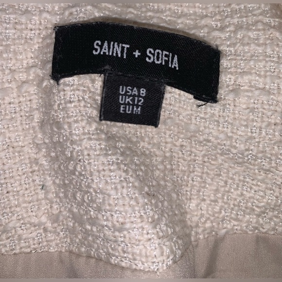 Saint + Sofia Handmade Cream Cambridge Blazer - Picture 9 of 11